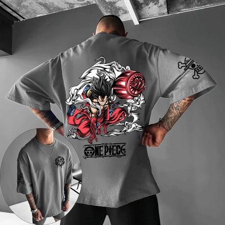 This tee captures the magic of Gear Fourth Luffy. If you're looking for more One Piece merch, we have it all! Check out our anime merch now—free shipping!