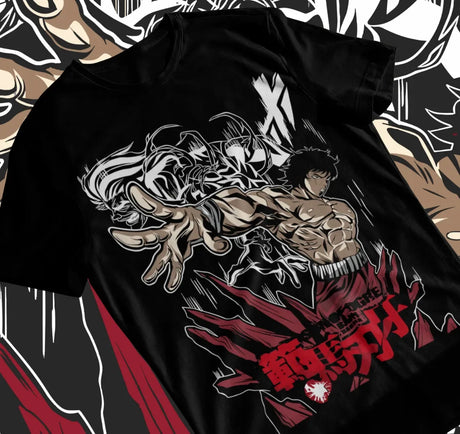 Here at Everythinganimee we have only the best anime merch! Free Global Shipping.
Step into the world of Baki the Grappler with this stunning Hanma tee. Crafted from premium cotton.