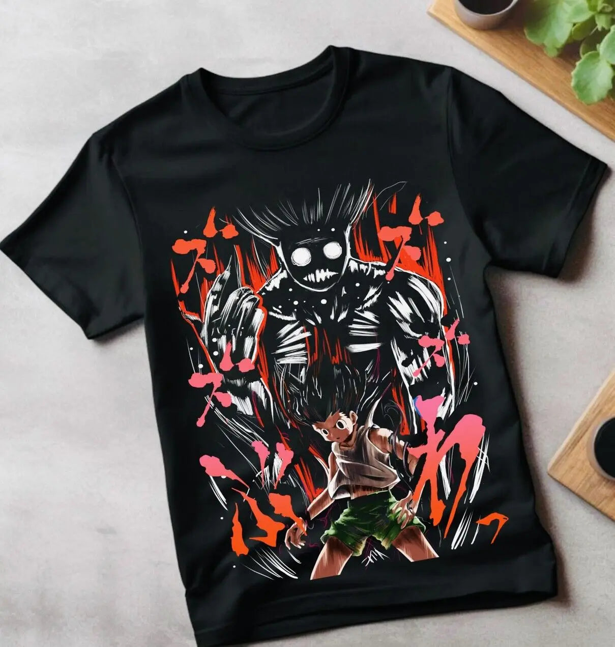 This tee captures the magic of Gon Freecss. If you're looking for more Hunter x Hunter merch, we have it all! Check out our anime merch now—free shipping!