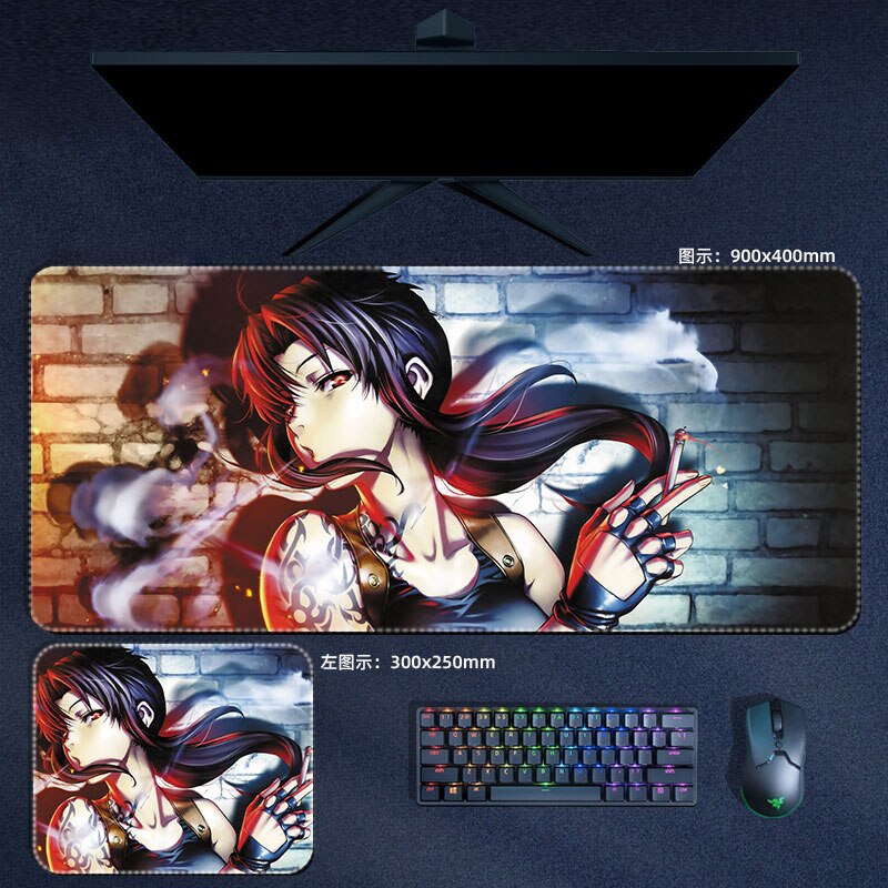 Black Lagoon Mouse Pads