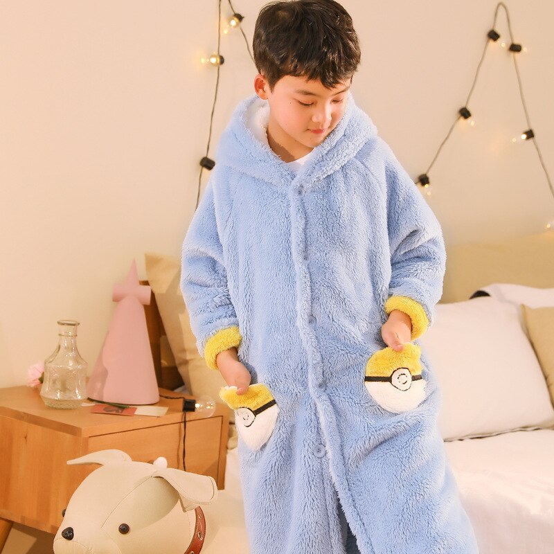 Pokemon Pikachu Cozy Coral Velvet Nightgown