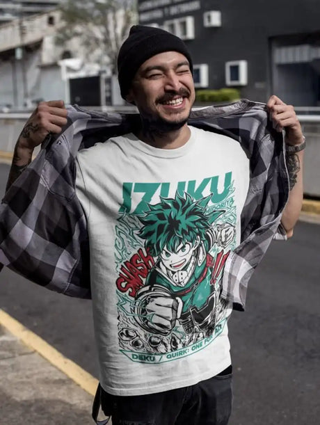 This tee is a powerful esper of Izuku, capturing theiconic strength & style. If you are looking for more My Hero Academia Merch, We have it all! | Check out all our Anime Merch now!