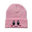 Kawaii Anime Kirby Hat Cute Face Eyes Cosplay Keep Warm Knitted Hat Unisex Adult Kids Cap Hip Hop Autumn Winter Gift, everythinganimee