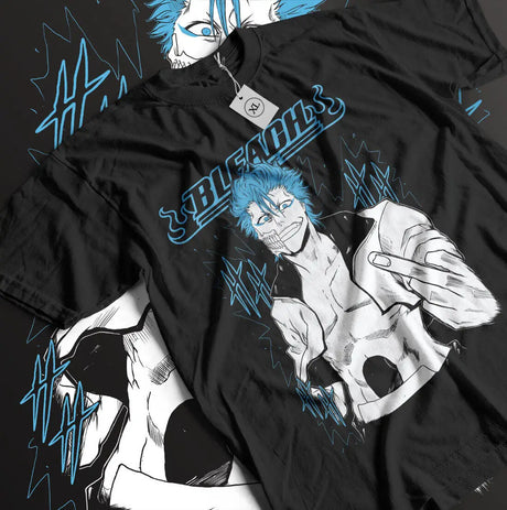 This tee captures the magic of Grimmjow. If you're looking for more My Deer Friend Bleach merch, we have it all! Check out our anime merch now—free shipping!