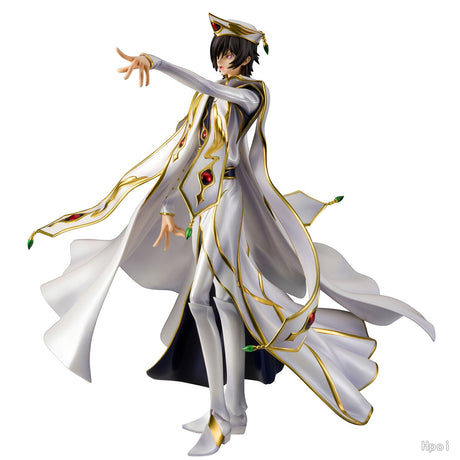 This figurine showcase Lelouch in his resplendent white emperor’s attire. | If you are looking for more Code Geass Merch, We have it all! | Check out all our Anime Merch now!