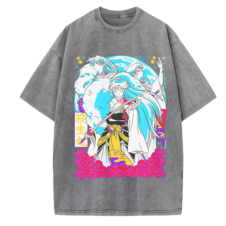 Immerse yourself in this vintage Sesshomaru tees, perfect for anime fans. Looking for more Inuyasha merch? Explore our full collection of anime merch now!