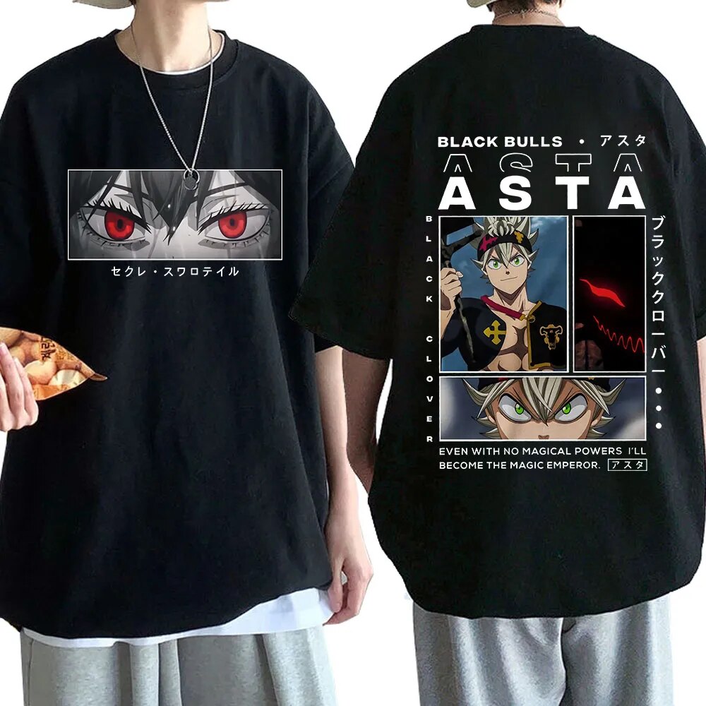 Anime shirts black clover sale one piece chainsaw man