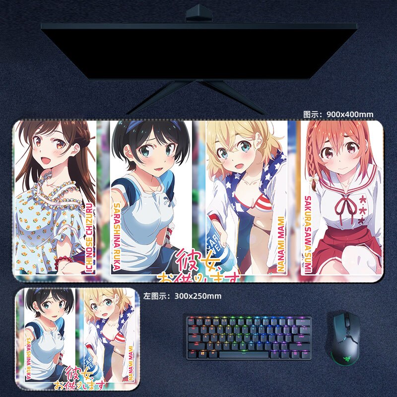 Rent A Girlfriend Mouse Pads