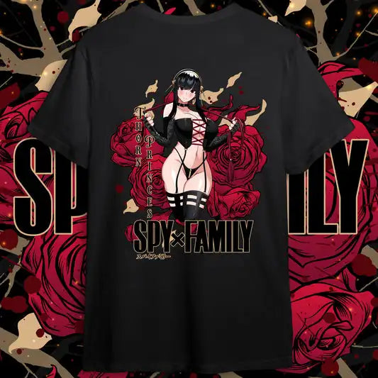 Immerse yourself in this striking Thorn Tee, perfect for anime fans Looking for more Spy x Family merch? Explore our full collection of anime merch now!