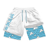 Demon Slayer Water Breathing Pattern Gym Shorts