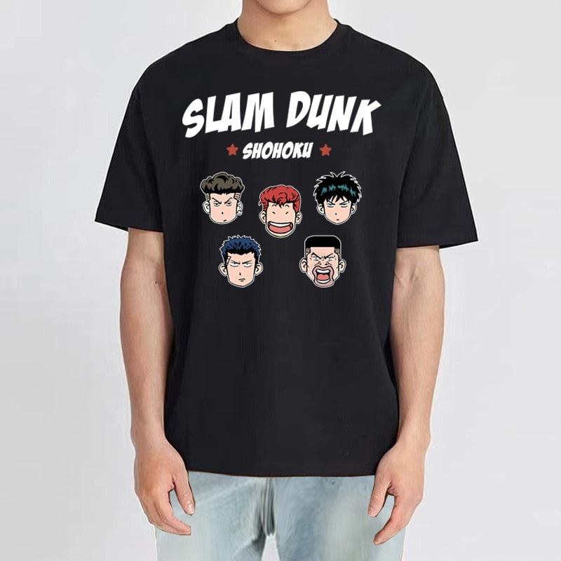 Seize the court with the Slam Dunk Squad Tee | Here at Everythinganimee we have only the best anime merch. Free Global Shipping.
