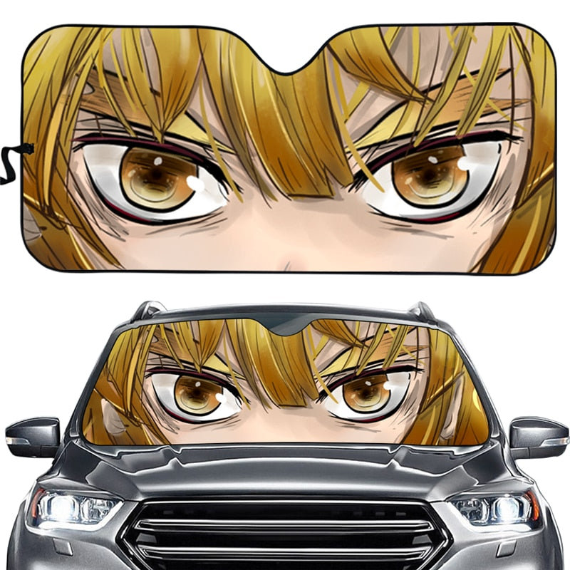 Demon Slayer Eyes Front Windshield Sunshade