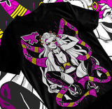 Here at Everythinganimee we have only the best anime merch! Free Global Shipping.
Showcase the allure of Daki from Demon Slayer with this striking t-shirt, featuring the captivating Upper Moon demon in a bold design.