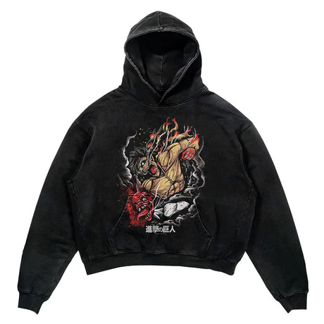 This hoodie carries the fierce spirit of the anime's beloved characters. | If you are looking for more Attack of Titan Merch, We have it all! | Check out all our Anime Merch now!