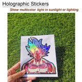 Dragon Ball Z Holographic Sticker Set - Laser Stickers (4-Piece Set)