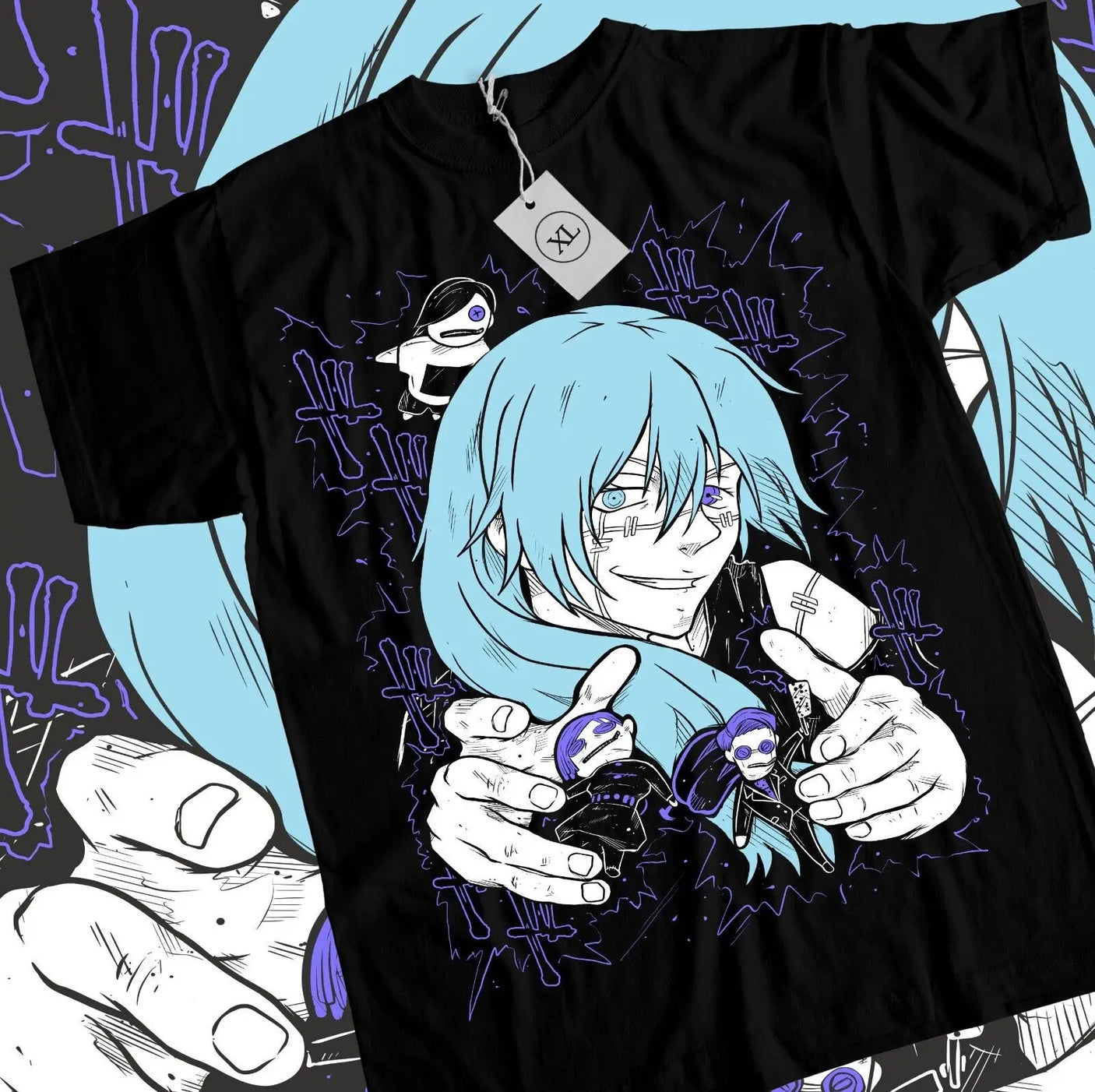 This tee captures the magic of Mahito. If you're looking for more Jujutsu Kaisen merch, we have it all! Check out our anime merch now—free shipping!