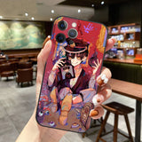 Jibaku Shounen Hanako Kun Toilet-bound Hanako-Kun black Silicone Phone Case For iPhone 13 11 Pro 12 Mini MAX 6 7 8 Plus XS Cover, EVERYTHINGANIMEE