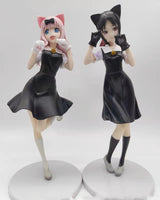 22cm Anime Figure Kaguya-sama Love is War Fujiwara Chika Shinomiya Kaguya PVC Action Figure Doll Model Toys Gift, everythinganimee