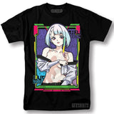 Immerse yourself in this striking Lucyna Tee, perfect for anime fans Looking for more Cyberpunk merch? Explore our full collection of anime merch now!