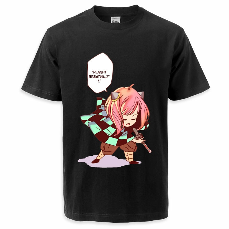 Peanut Breathing Anya - Cross-Anime Fusion Tee