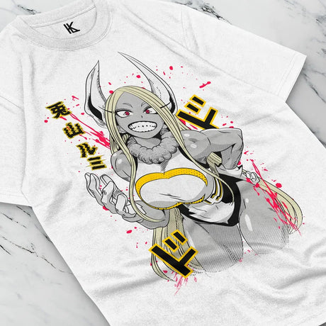 Here at Everythinganimee we have the best anime shirts in the world.
Unleash your inner hero with this stunning Rabbit Hero Mirko tee! Featuring the fierce and unstoppable Mirko in a powerful pose, this shirt captures the energy and excitement of the anime. 