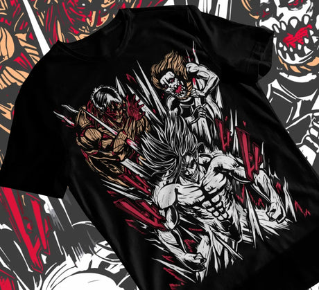 Here at Everythinganimee we have only the best anime merch! Free Global Shipping.
Embrace the fury of the Titans with this striking Eren Yeager T-shirt. 