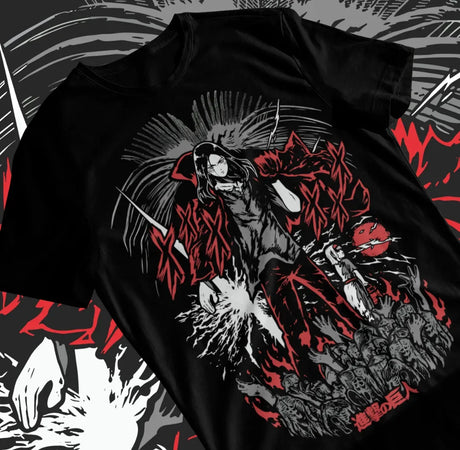 Here at Everythinganimee we only have the best shirts in the world! Unleash the power of the Founding Titan with this Eren Yeager T-Shirt, featuring a striking design inspired by the epic moments from Attack on Titan.