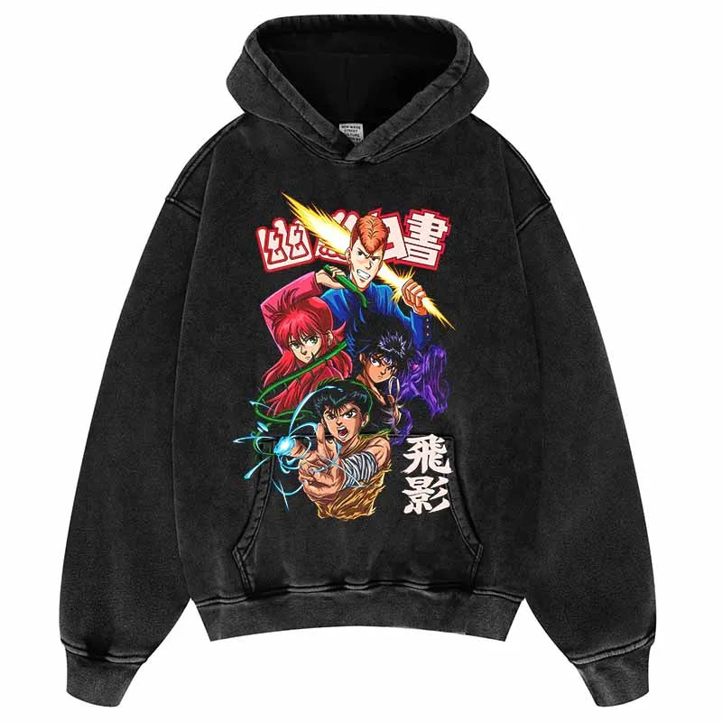 This Hoodie celebrates the beloved YuYu series, ideal for both Autumn & Winter. | If you are looking for more YuYu Hakusho Merch, We have it all! | Check out all our Anime Merch now!