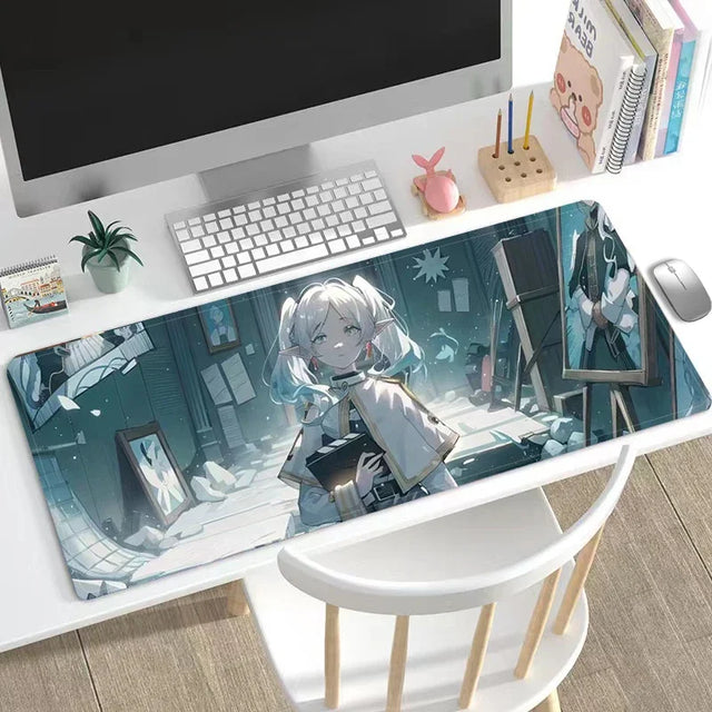 Upgrade your gaming set up with our awesome new Frieren: Beyond Journey's End Enchanted Mousepads | Here at Everythinganimee we have the worlds best anime merch | Free Global Shipping