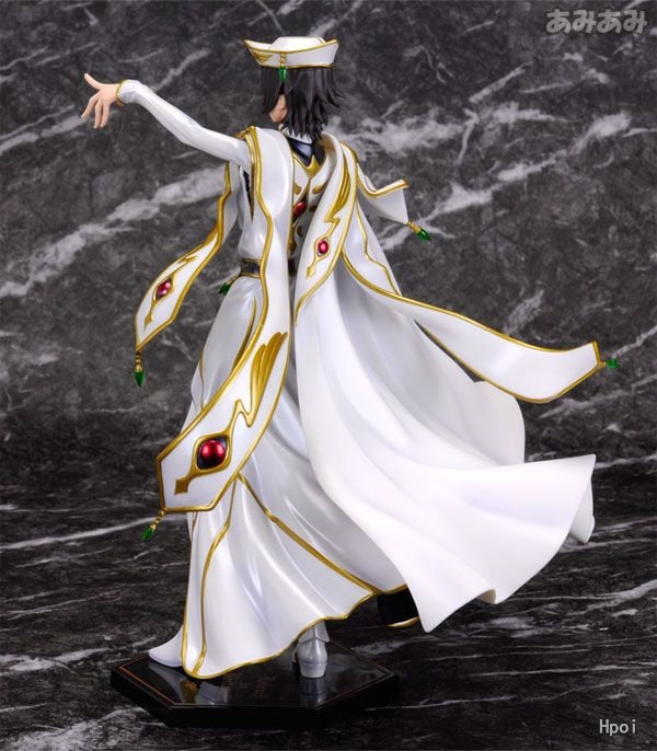 This figurine showcase Lelouch in his resplendent white emperor’s attire. | If you are looking for more Code Geass Merch, We have it all! | Check out all our Anime Merch now!