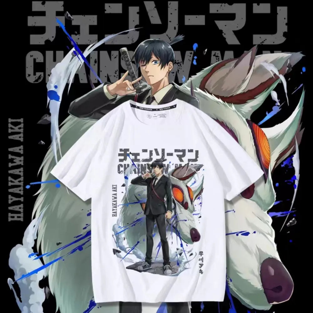 Become the fashion statement with our Hayakawa Aki Shirt | If you are looking for more Chainsaw Man Merch, We have it all! | Check out all our Anime Merch now!