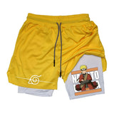 Naruto 2 in 1 Gym Workout Compression Shorts