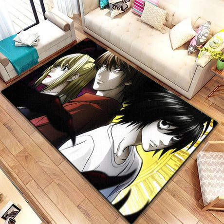 Upgrade & Customize you favorite space with out new Death Note characters Carpet| If you are looking for more Death Note Merch, We have it all! | Check out all our Anime Merch now!