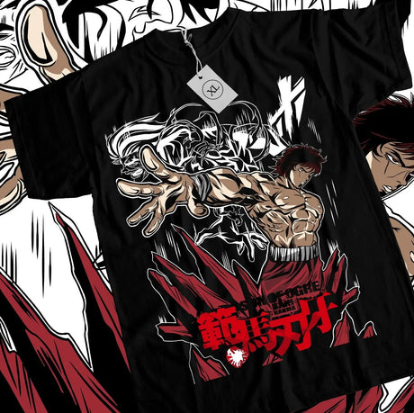 Here at Everythinganimee we have the best anime shirts in the world. 
Power up your wardrobe with the Baki Unleashed Tee! 