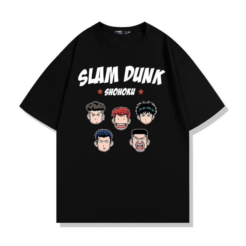 Seize the court with the Slam Dunk Squad Tee | Here at Everythinganimee we have only the best anime merch. Free Global Shipping.