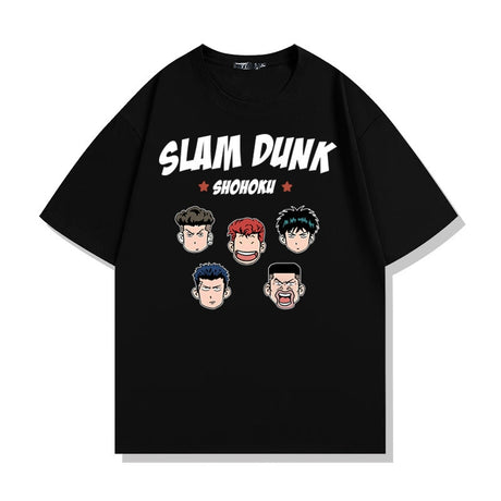 Seize the court with the Slam Dunk Squad Tee | Here at Everythinganimee we have only the best anime merch. Free Global Shipping.