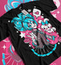 Here at Everythinganimee we have the best anime shirts in the world. 
Bring the electrifying energy of Hatsune Miku into your wardrobe with the Miku Melody Tee!