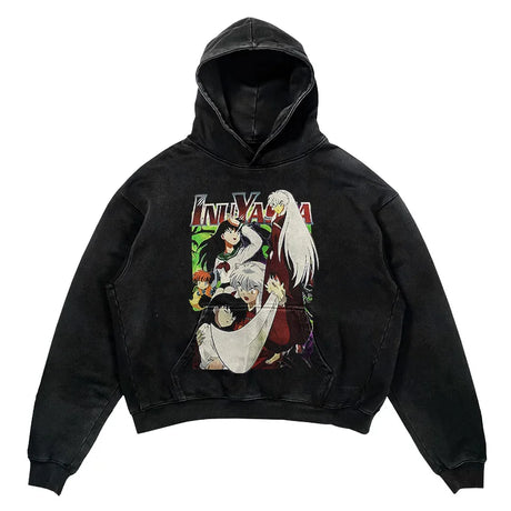 This hoodie is a wearable piece of art, showcasing your favorite characters. | If you are looking for more Inuyasha Merch, We have it all! | Check out all our Anime Merch now!