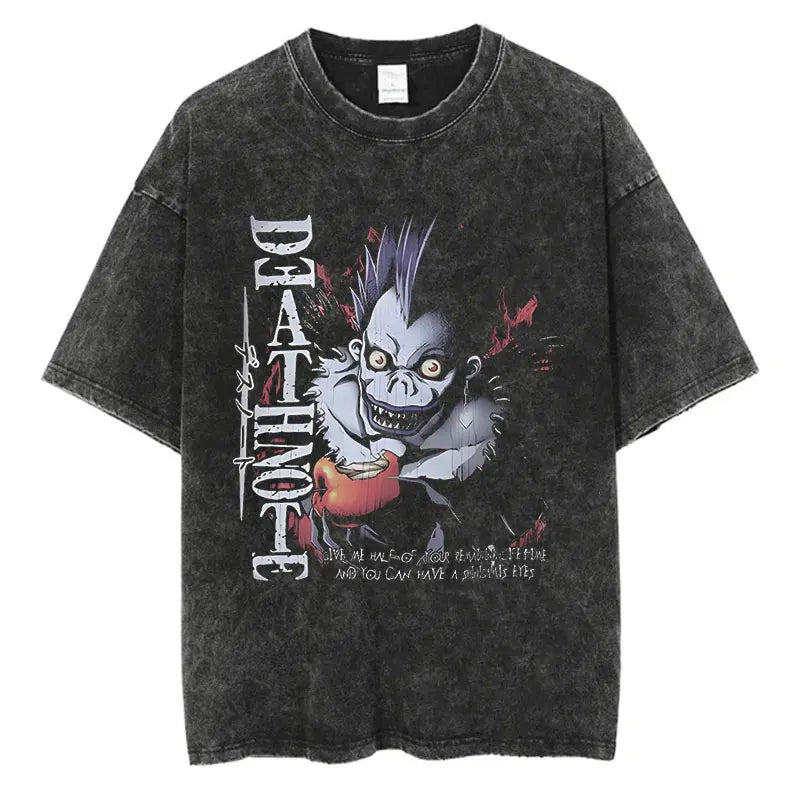 This vintage tees features various iconic characters and scenes from Death Note, perfect for fans. If you are looking for more  Death Note Merch, We have it all! | Check out all our Anime Merch now!