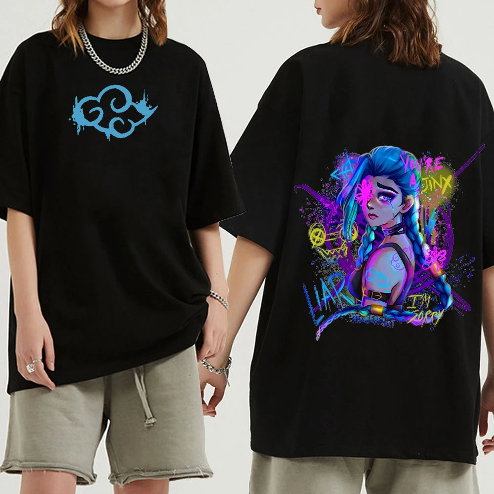 Immerse yourself in this Arcane characters tees, perfect for anime fans. Looking for more Arcane merch? Explore our full collection of anime merch now!