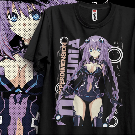 Immerse yourself in this Purple Heart  tee, perfect for anime fans. Looking for more Hyperdimension merch? Explore our full collection of anime merch now!