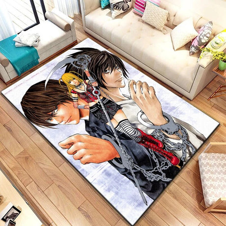 Upgrade & Customize you favorite space with out new Death Note characters Carpet| If you are looking for more Death Note Merch, We have it all! | Check out all our Anime Merch now!