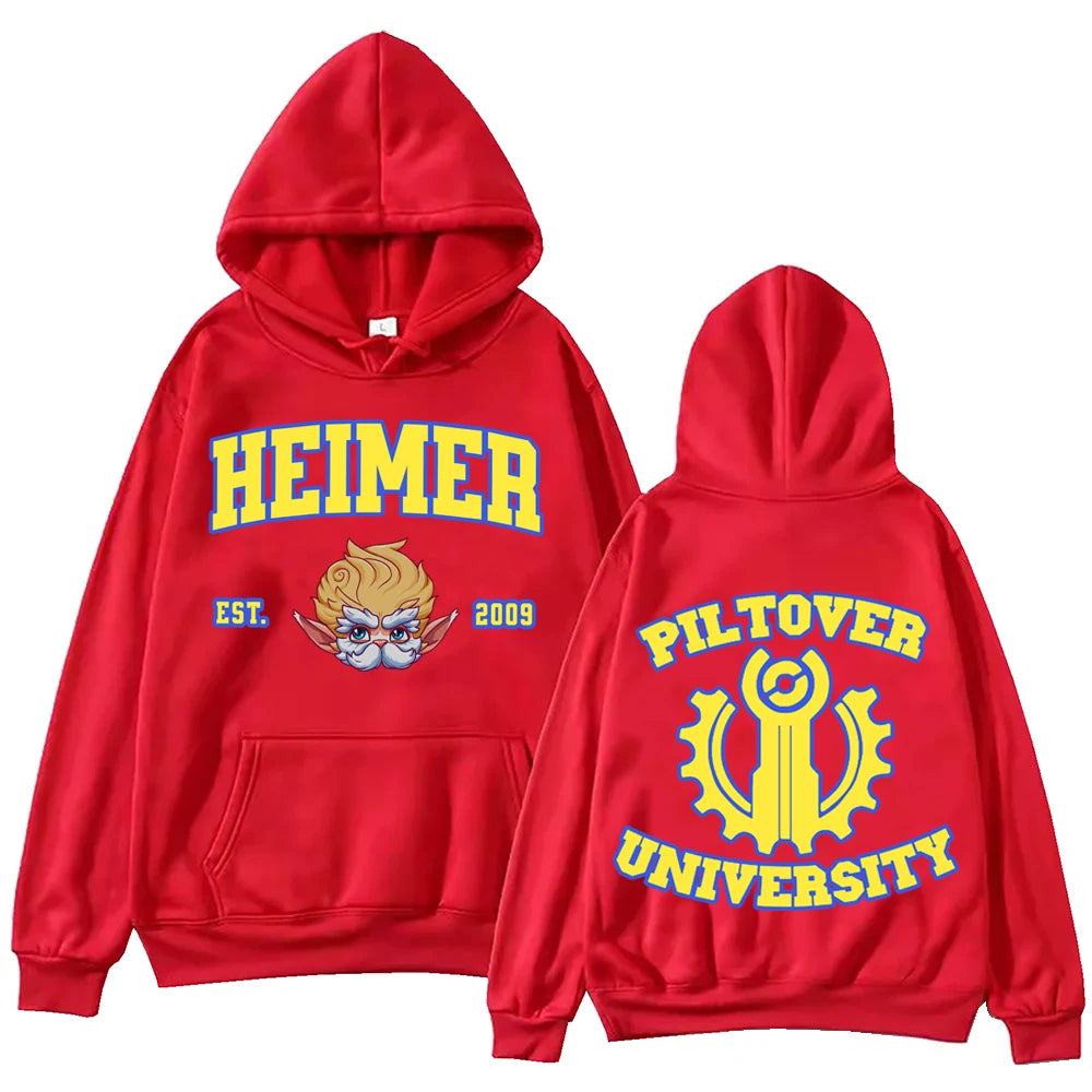 Immerse yourself in this Heimerdinger hoodies, perfect for anime fans. Looking for more Arcane merch? Explore our full collection of anime merch now!