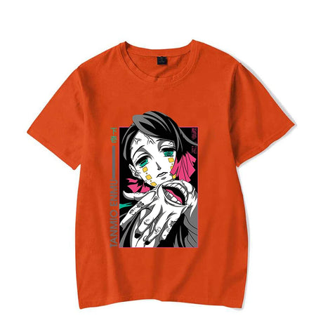 Immerse yourself in this striking Enmu Tee, perfect for anime fans. Looking for more Demon Slayer merch? Explore our full collection of anime merch now!