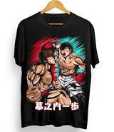 This tee captures the fighting spirit of Baki & Ippo in action! Looking for Hajime no Ippo merch? We’ve got it all, shop our anime collection now!