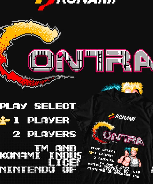 Contra Retro Arcade Tee