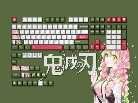 Demon Slayer Anime Keycap Full Set - PBT Five-Sided Sublimation Original Height