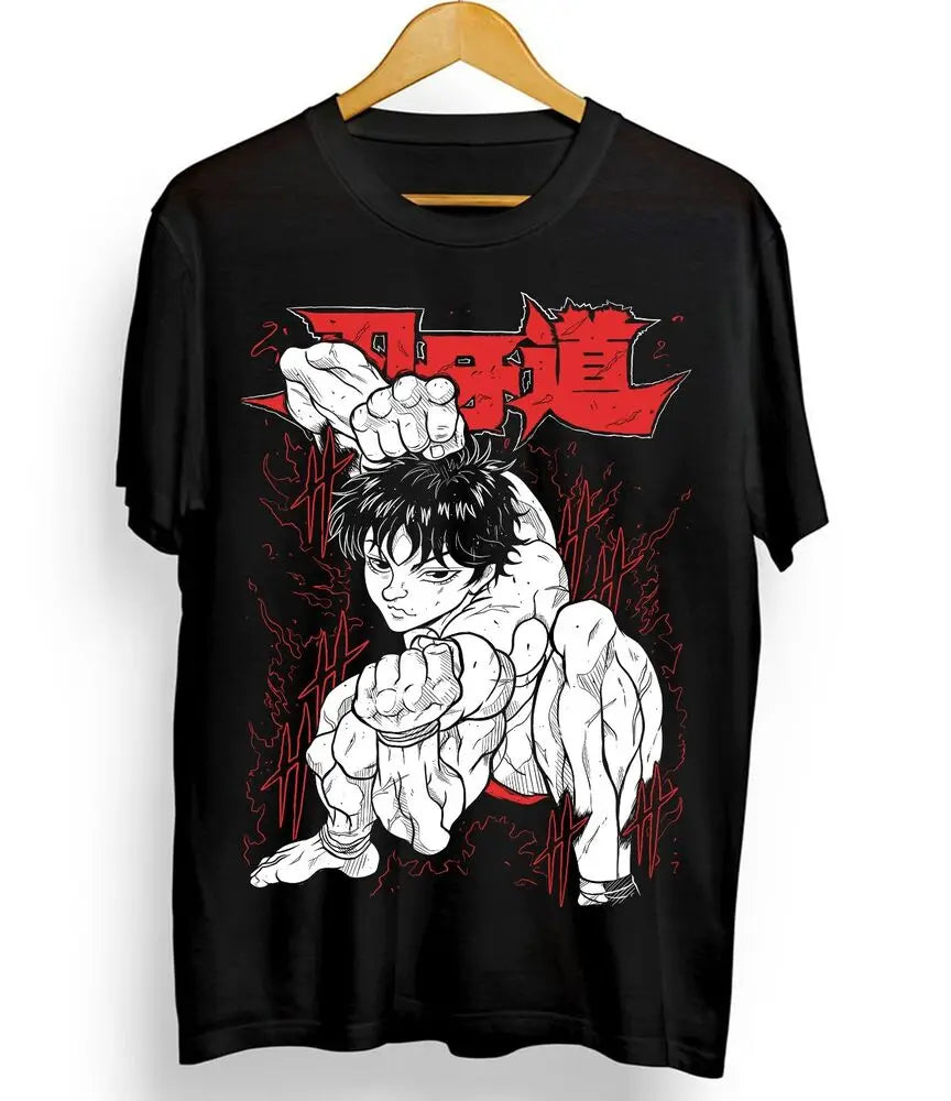 This tee celebrate the spirit of the Baki Hanma that ensures comfort. If you are looking for Baki  Merch, We have it all! | check out all our Anime Merch now!