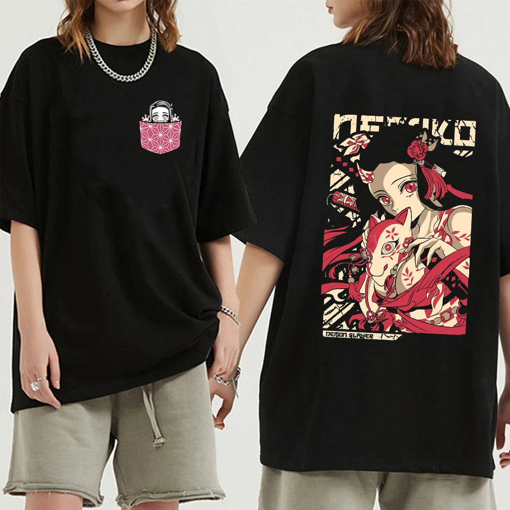 Here at Everythinganimee we have only the best anime merch! Free Global Shipping.
Embrace the spirit of Demon Slayer with this unique Kamado Nezuko T-Shirt. Made from 100% premium cotton, this tee offers comfort and durability, making it perfect for everyday wear. 