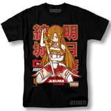 Immerse yourself in this striking Asuna Tee, perfect for anime fans Looking for more Sword Art Online merch? Explore our full collection of anime merch now!